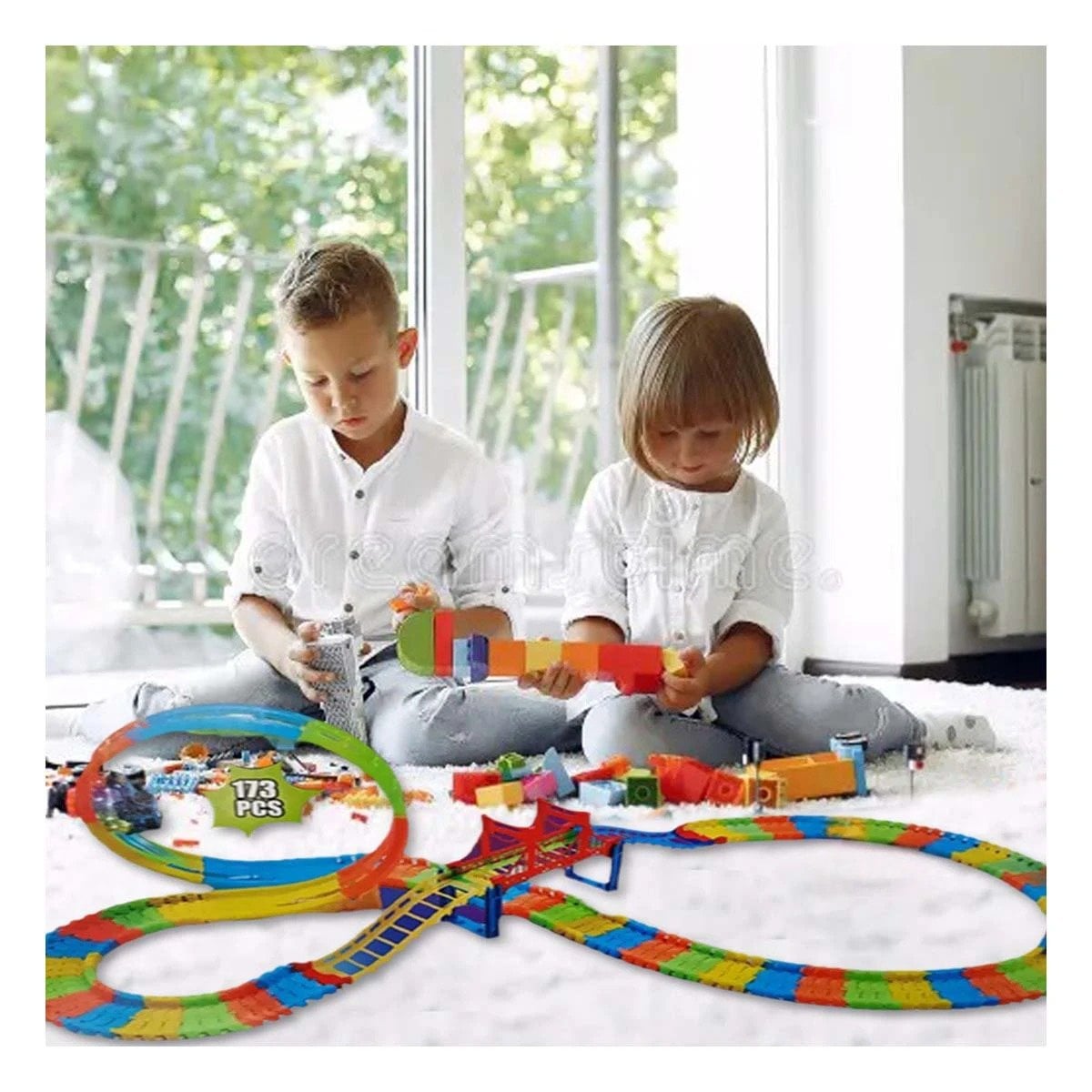 PACK2 TRAYECTO DE JUEGO CON MINI CARRO PARA HOGAR DIVERSION Y JUEGO CREATIVO YPAPEL REGALO - 2