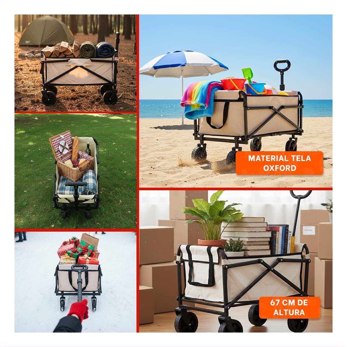 TRANSPORTADOR DE TRANSPORTE 67X70X39CM ESTABLE Y COMODO YSTICKY - 1