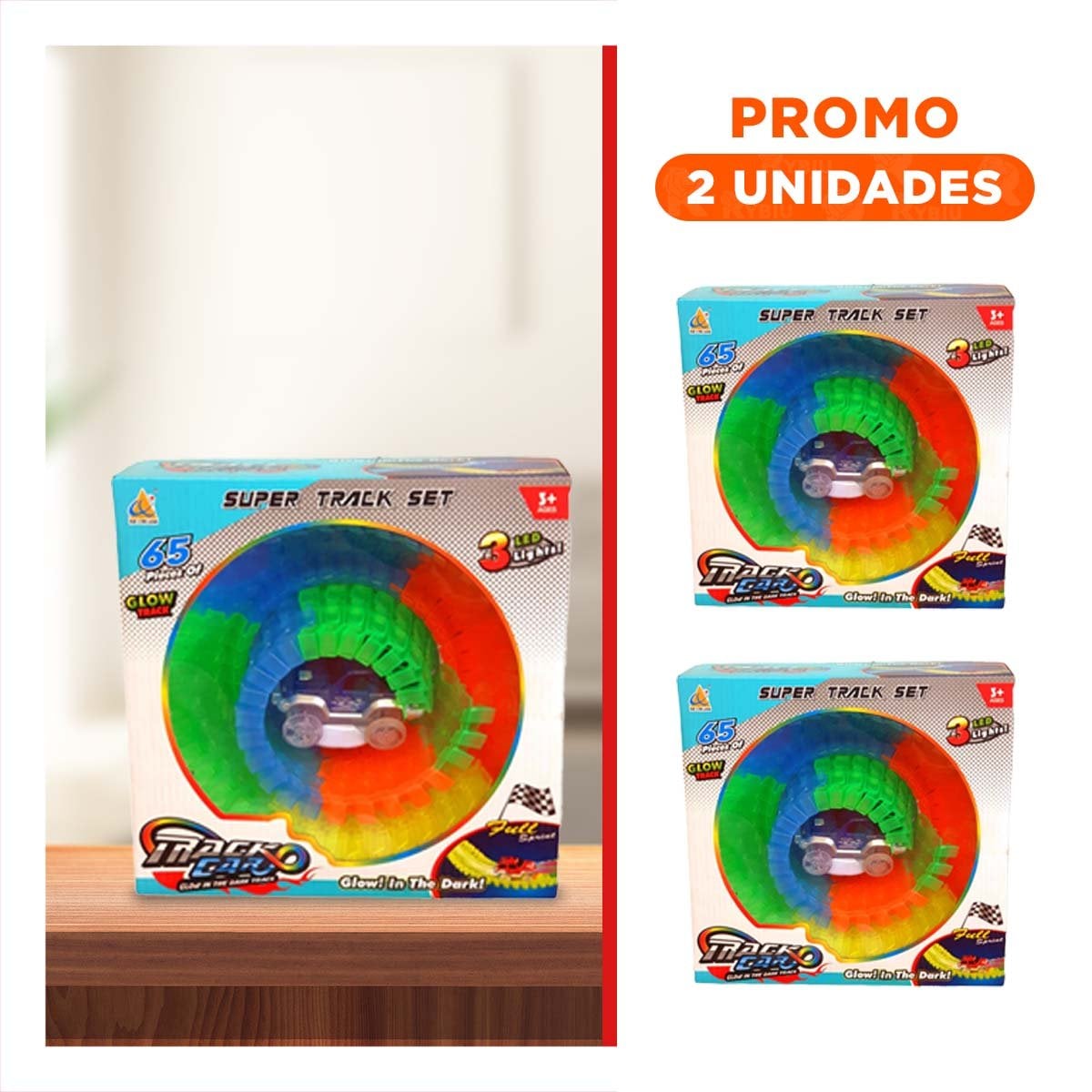 PACK2 LINEA LUMINOSO NAVIDAD DECORACION LED BLANCO PARA HOGAR Y CASA - 1