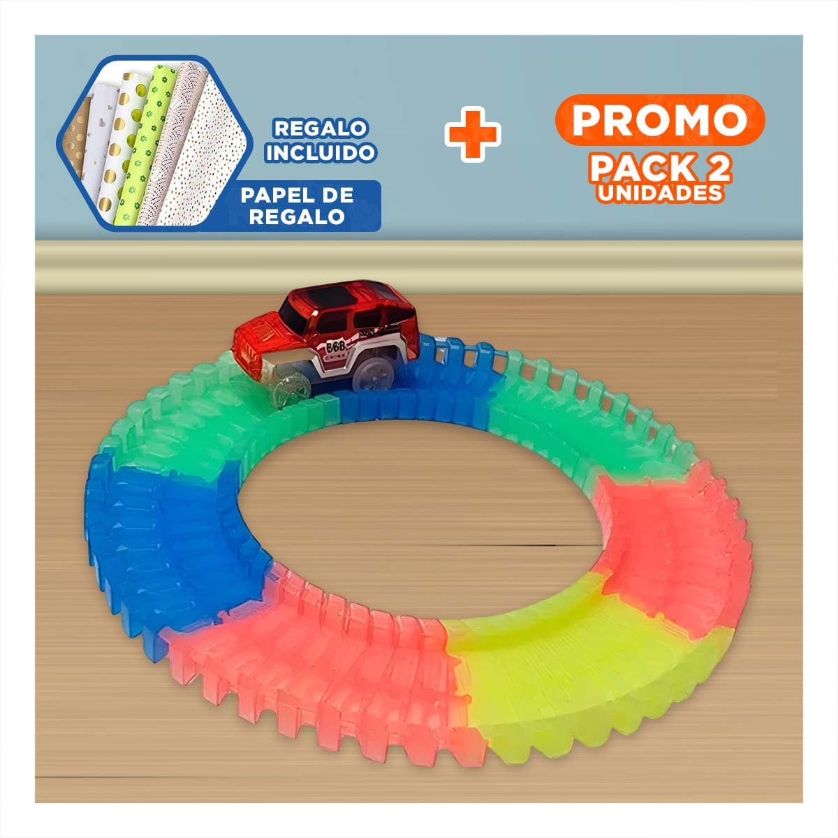 PACK2 VISTA FESTIVA NAVIDAD DECORACION LED BLANCO PARA HOGAR Y CASA YPAPEL REGALO - 1