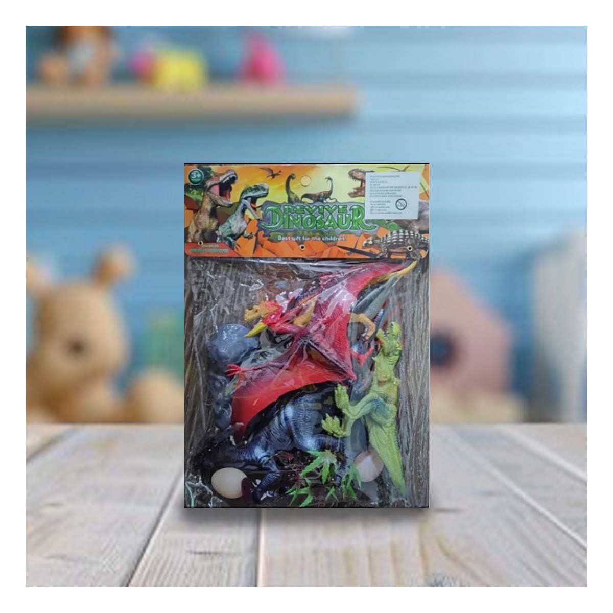 PACK4 ENTRETENIMIENTO DE DINOSAURIOS CON HUEVO Y ACCESORIOS PARA JUEGO YREGALO STICKER - 5