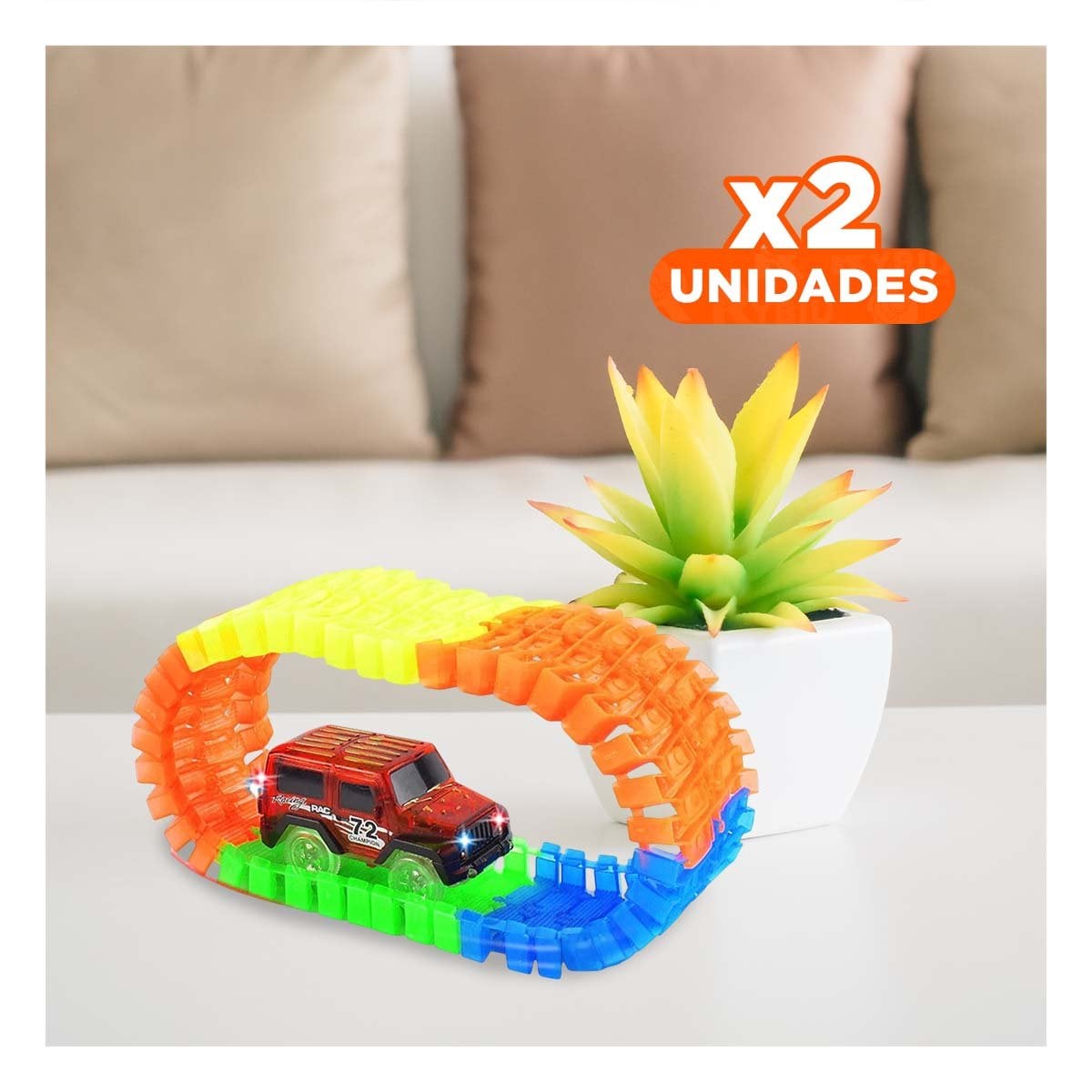 PACK2 AMBIENTE LUMINOSO NAVIDAD DECORACION LED BLANCO PARA HOGAR Y CASA YREGALO STICKER - 1