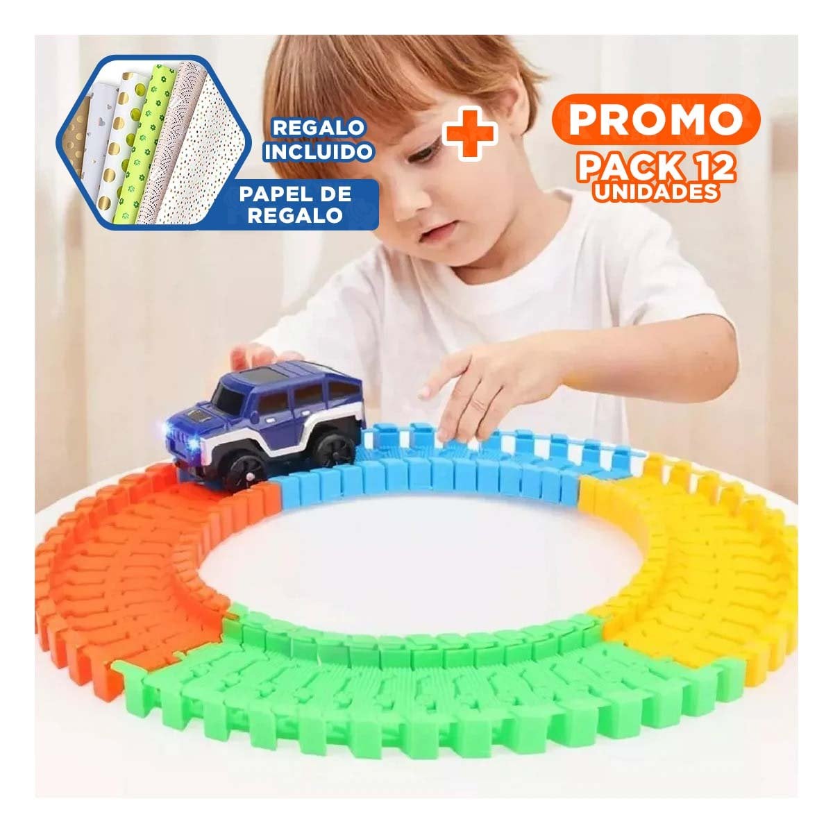 PACK12 ESTAMPA LUMINOSO NAVIDAD DECORACION LED BLANCO PARA HOGAR Y CASA YPAPEL REGALO - 1