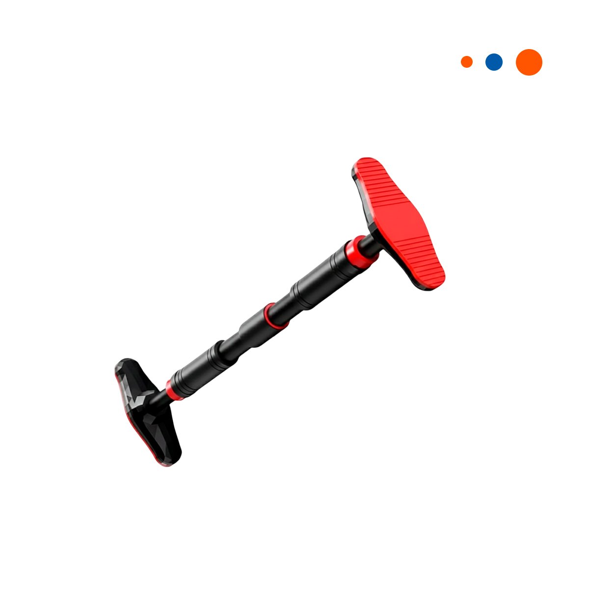 PACK4 POSTE PARA FITNESS Y FUERZA 90 130CM NEGRO Y ROJO YPAPEL REGALO - 3