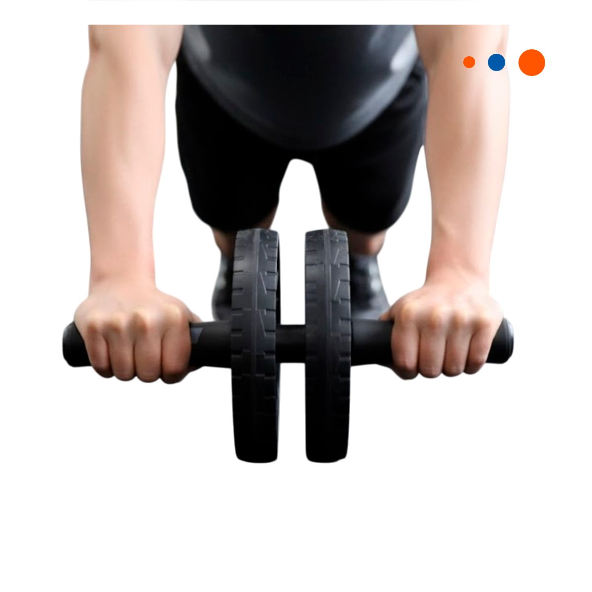 PACK4 ROLLO MULTIFUNCIONAL PARA ABDOMINALES NEGRO YPAPEL REGALO - 3