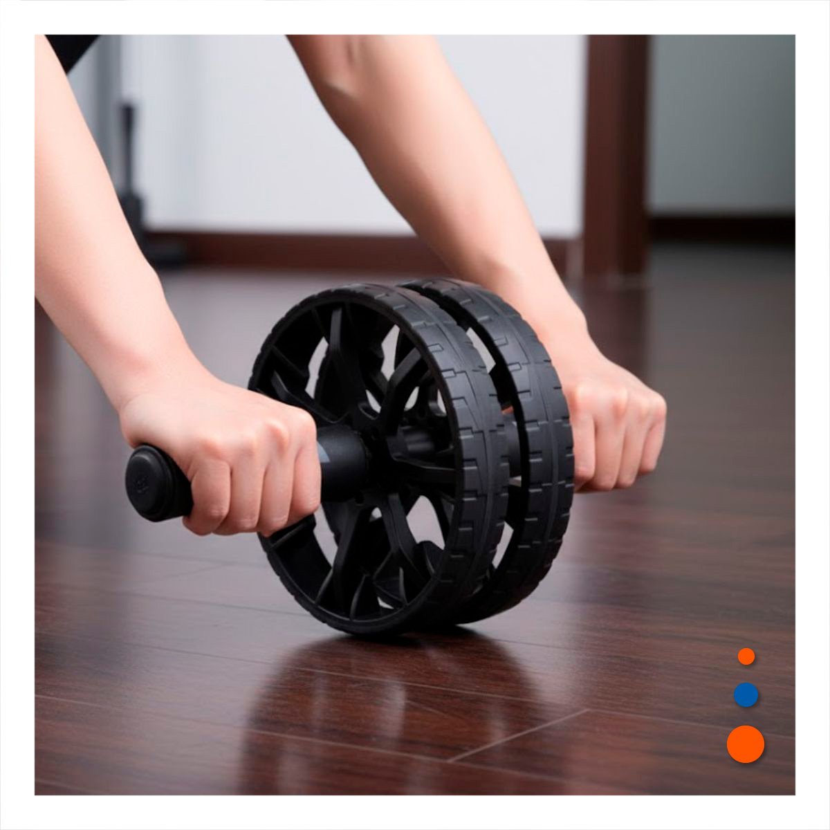 PACK4 ROLLO MULTIFUNCIONAL PARA ABDOMINALES NEGRO YPAPEL REGALO - 5