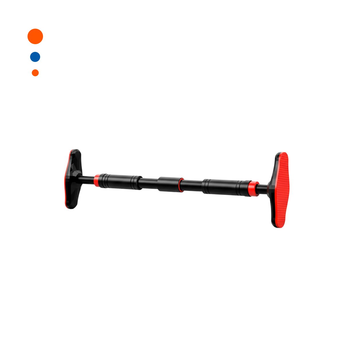 ESTRUCTURA PARA PULL UP EN CASA 90 130CM NEGRO Y ROJO YPAPEL REGALO - 1