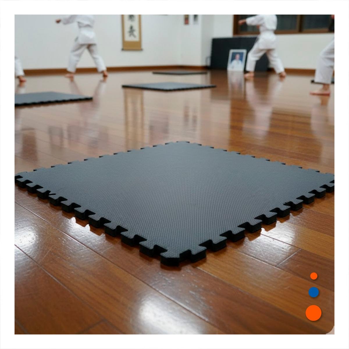PISO PARA FITNESS Y EJERCICIOS FUNCIONALES NEGRO YPAPEL REGALO - 2
