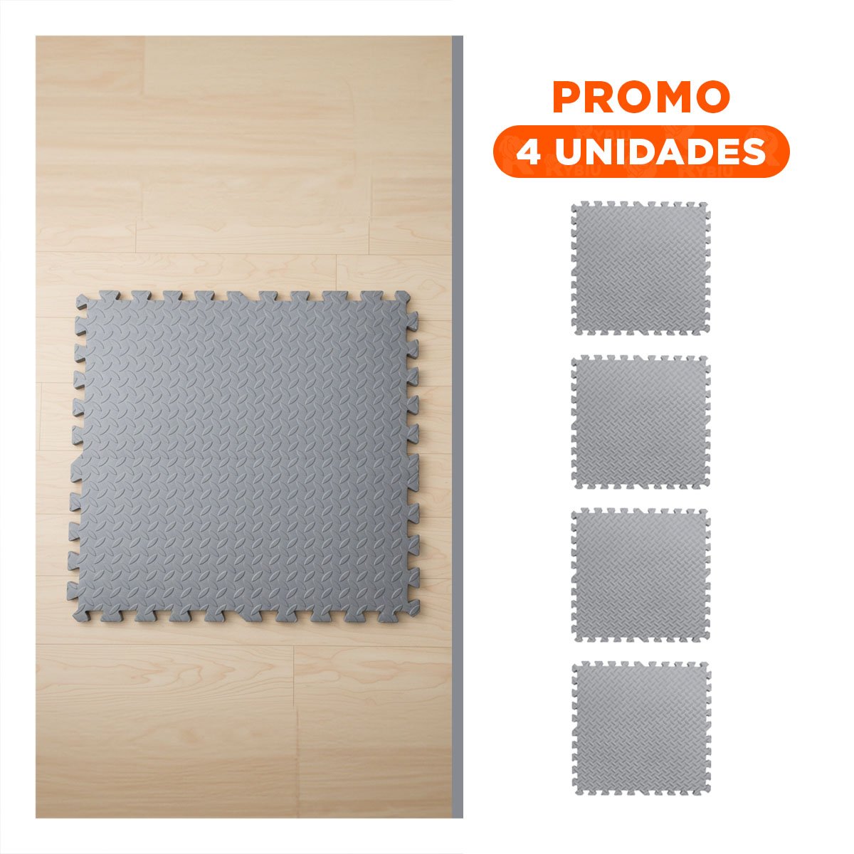 PACK4 TATAMI RESISTENTE PARA TONIFICACION Y CORE PLOMO YREGALO STICKER - 1
