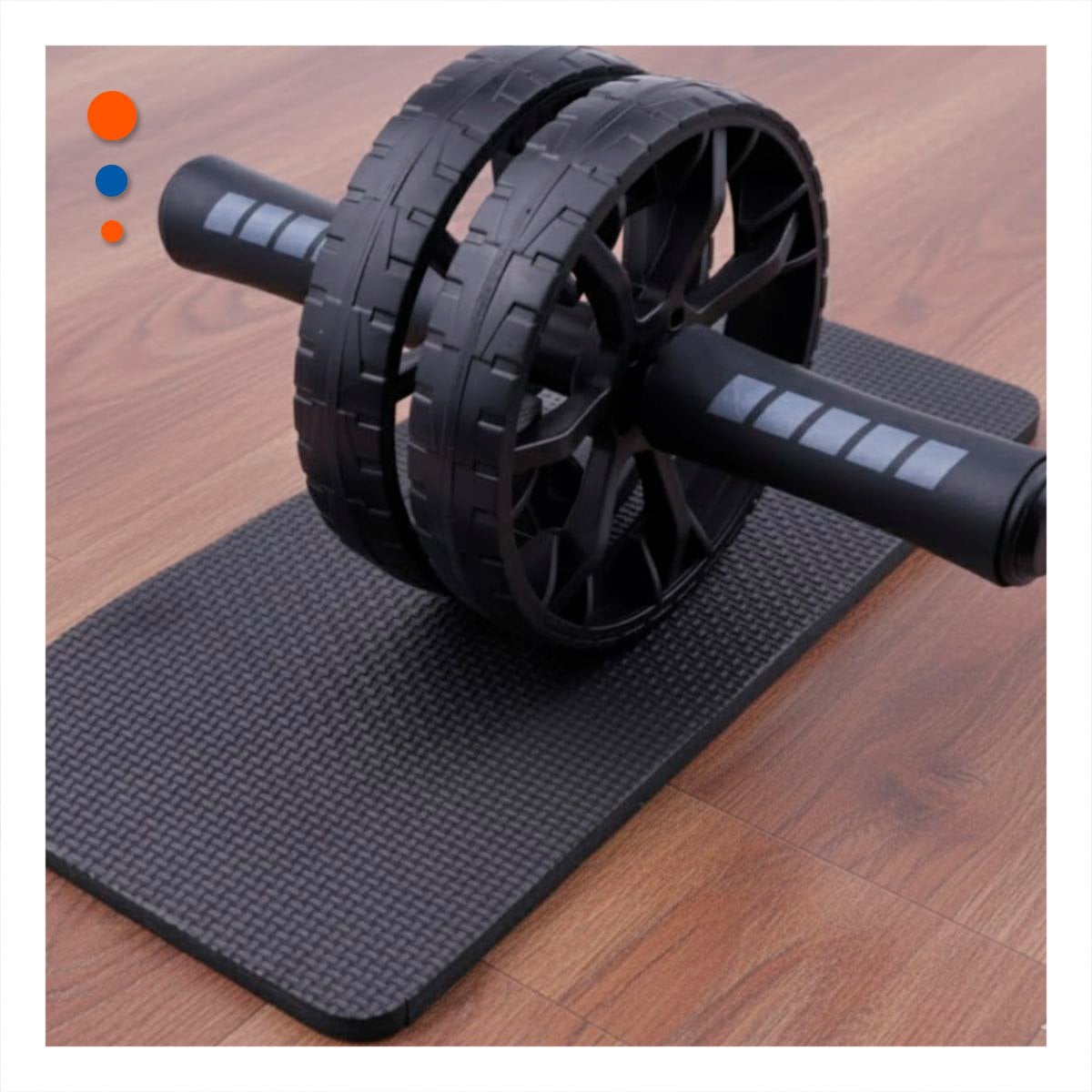 ROLLO ERGONOMICO PARA EJERCICIOS ABDOMINALES NEGRO - 1