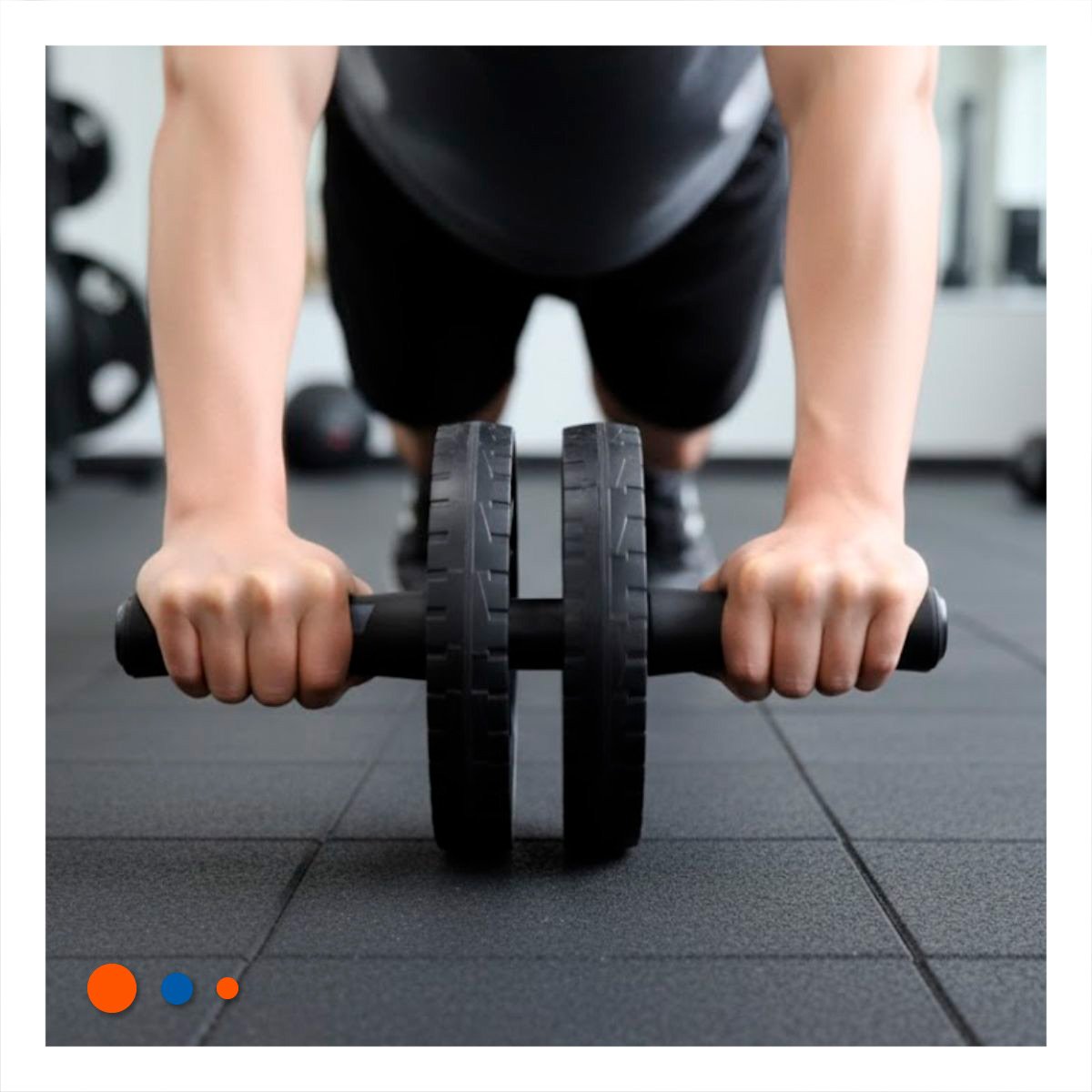 PACK2 RUEDA ERGONOMICA PARA ABDOMINALES NEGRO - 3