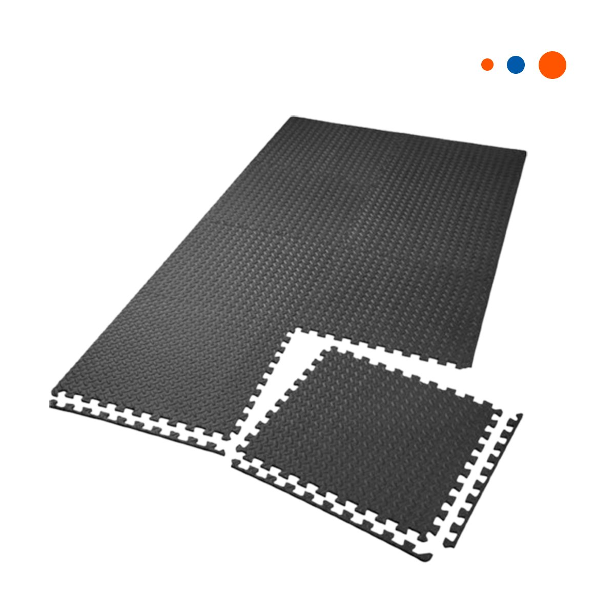 PACK4 ALFOMBRA COMPACTA PARA ENTRENAMIENTO NEGRO YPAPEL REGALO - 3