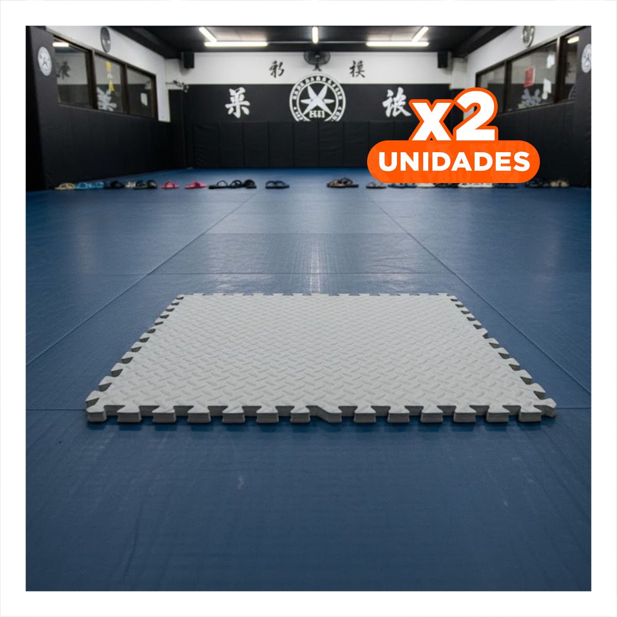PACK2 ALFOMBRA PARA YOGA Y CORE PLOMO YREGALO STICKER - 1