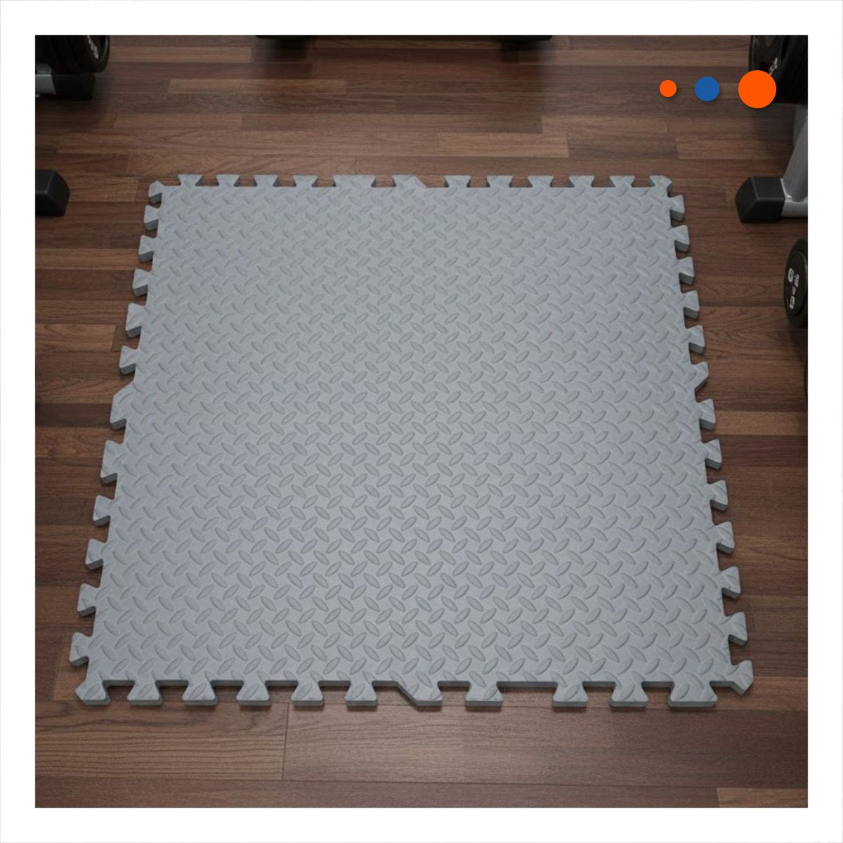 PACK2 ALFOMBRA PARA YOGA Y CORE PLOMO YREGALO STICKER - 3