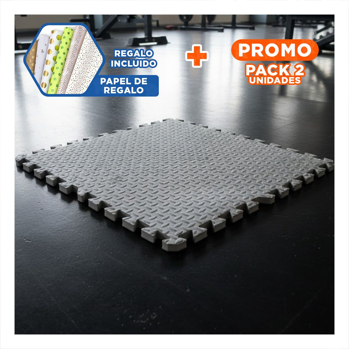 PACK2 COLCHONETA MULTIFUNCIONAL PARA TONIFICACION PLOMO YPAPEL REGALO - 1