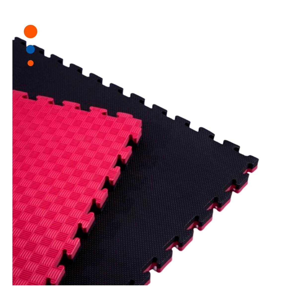 PACK2 ALFOMBRA DEPORTIVA PARA EJERCICIOS NEGRO Y ROJO YREGALO STICKER - 2