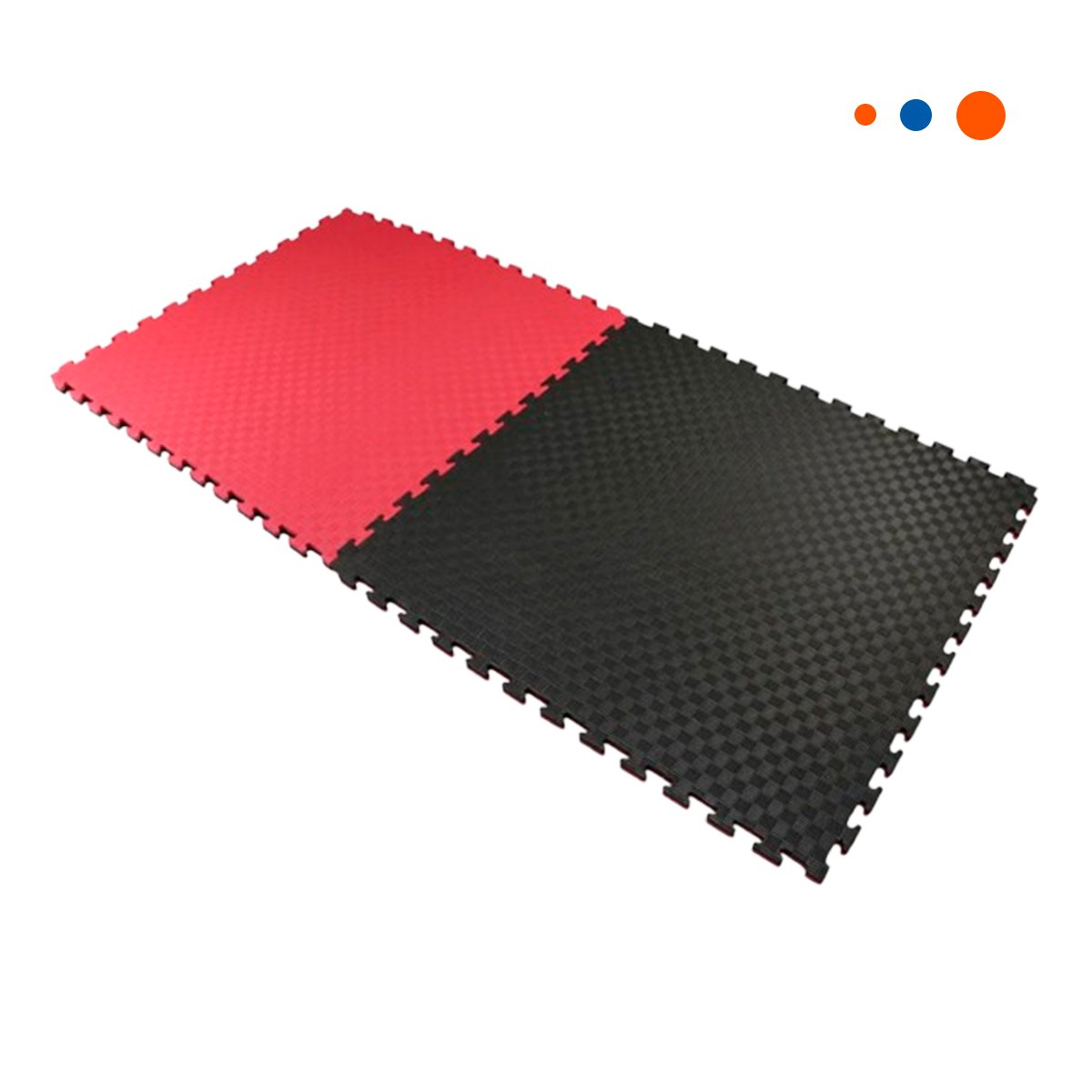 COLCHONETA COMPACTA PARA ENTRENAMIENTO NEGRO Y ROJO YREGALO STICKER - 3