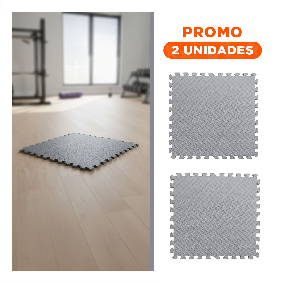 PACK2 TATAMI COMPACTO PARA EJERCICIOS EN CASA PLOMO - 1