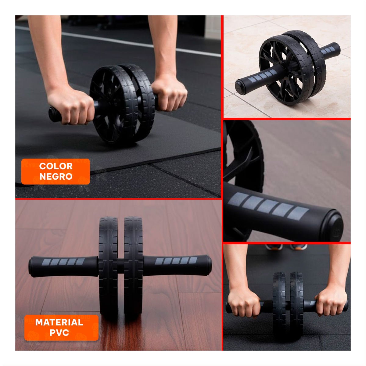 EQUIPO ABDOMINAL DE ALTA CALIDAD NEGRO YSTICKY - 5