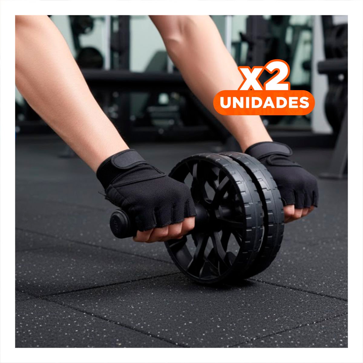 PACK2 APARATO DEPORTIVO PARA ABDOMEN NEGRO YREGALO STICKER - 1