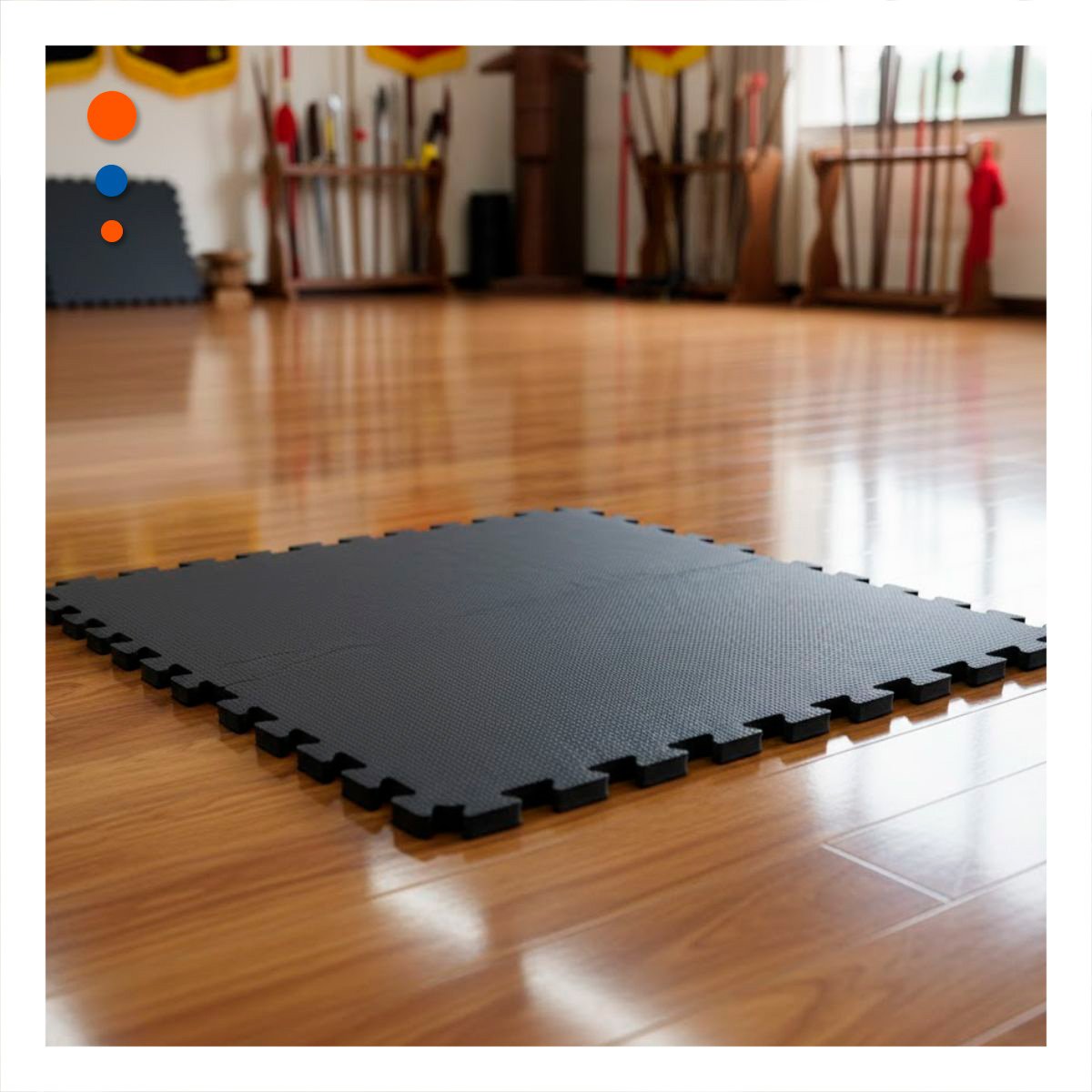ALFOMBRA PROFESIONAL PARA EJERCICIOS EN CASA NEGRO YSTICKY - 3