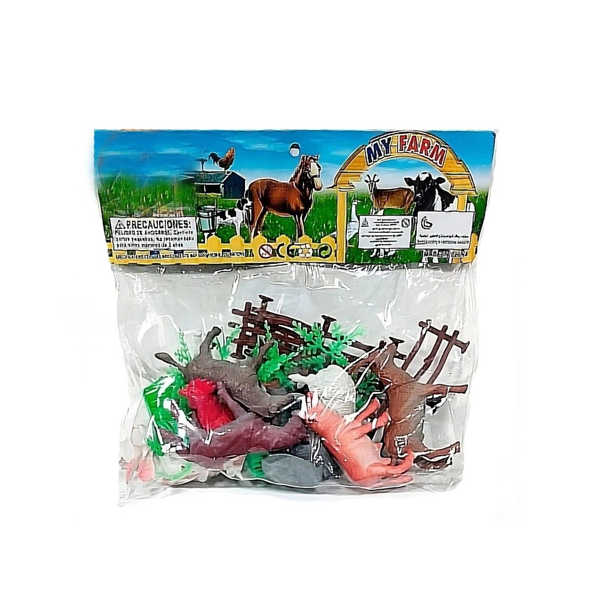 PACK2 RECURSO DIDACTICO DE ANIMALES DE GRANJA CON PLANTAS PARA CASA YREGALO STICKER - 2