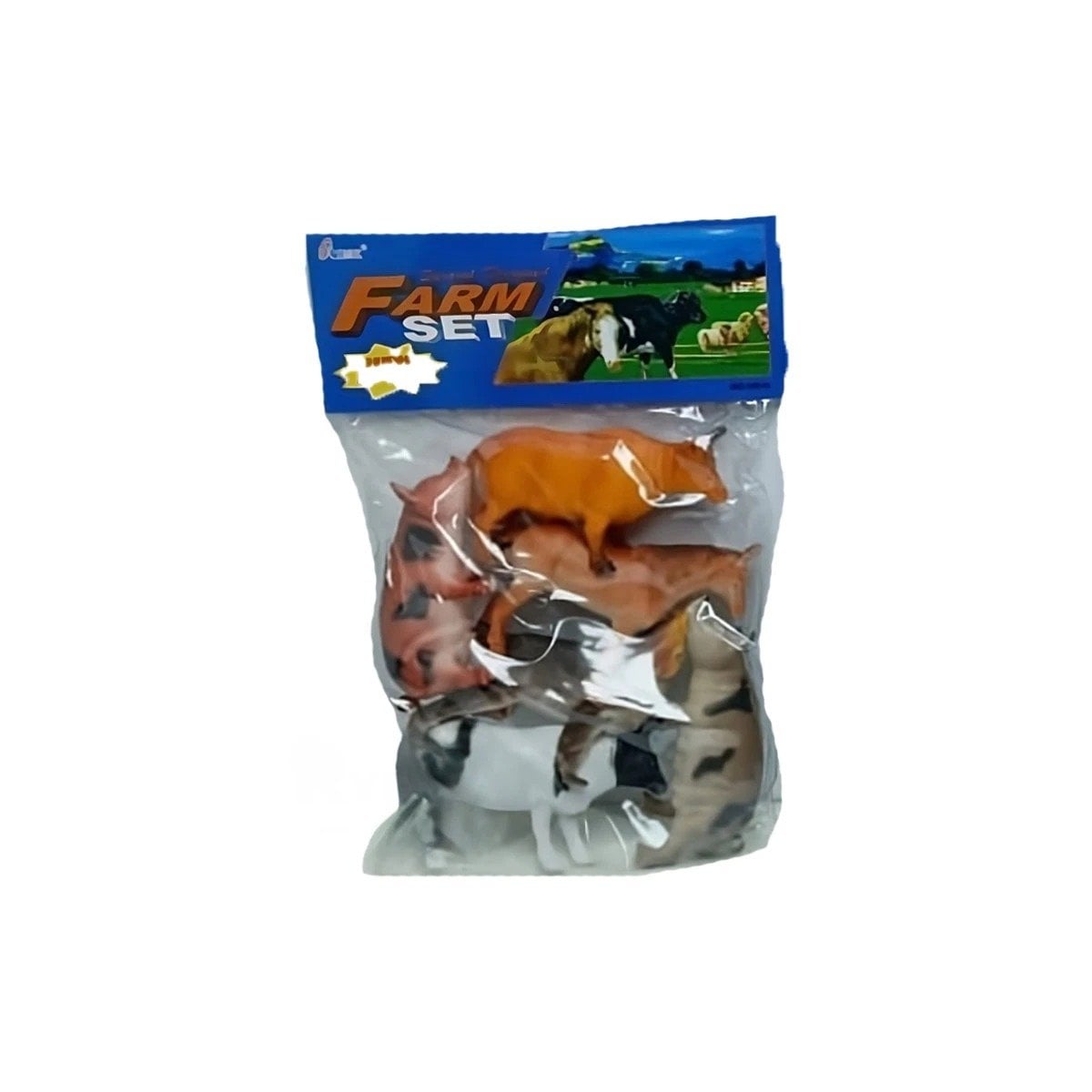 PACK12 COLECCION REALISTA DE ANIMALES DE GRANJA DOMESTICO EN BOLSA YREGALO STICKER - 2