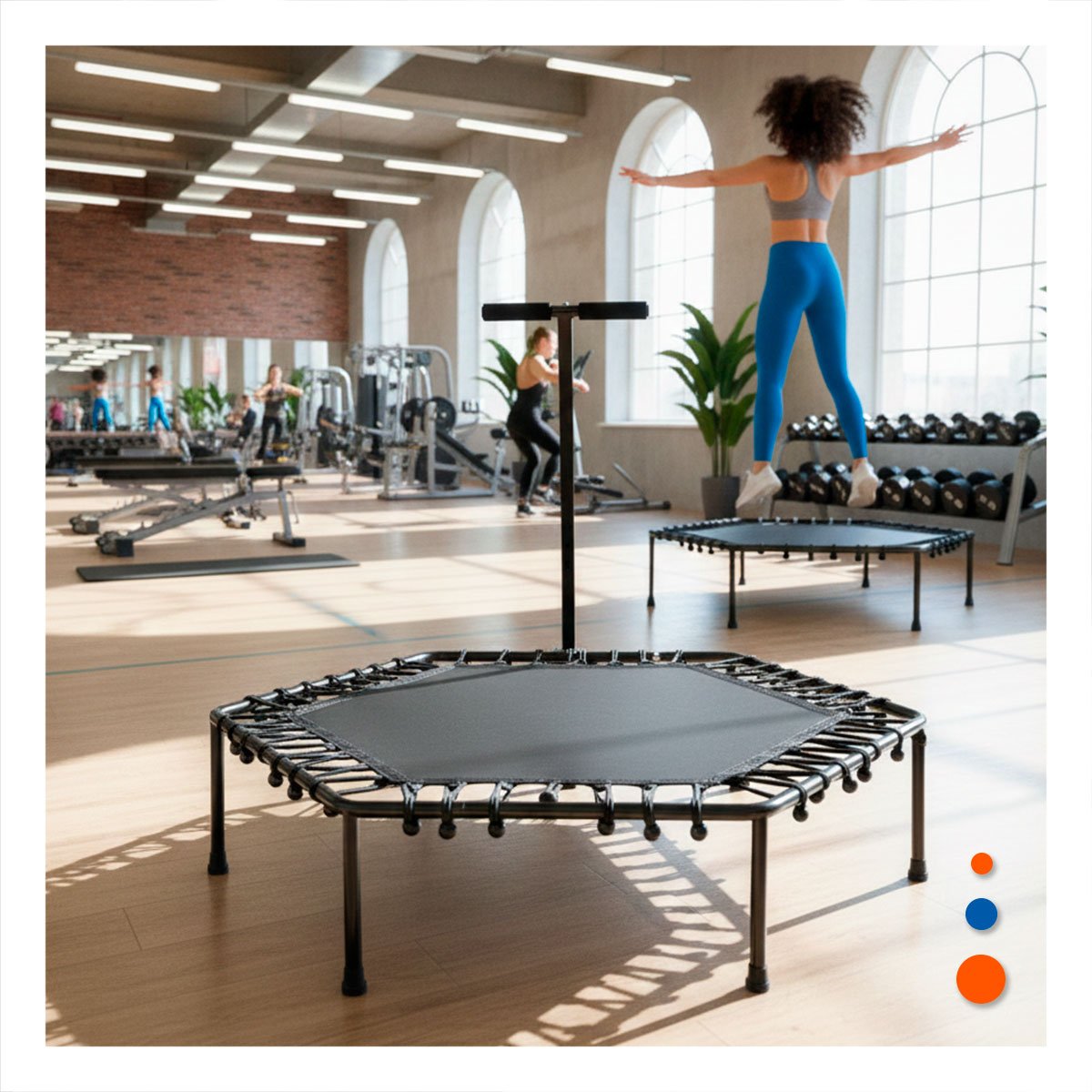 PACK2 PLATAFORMA DE SALTO HEXAGONAL NEGRA 100X130CM PARA ACTIVIDAD RECREATIVA YPAPEL REGALO - 2