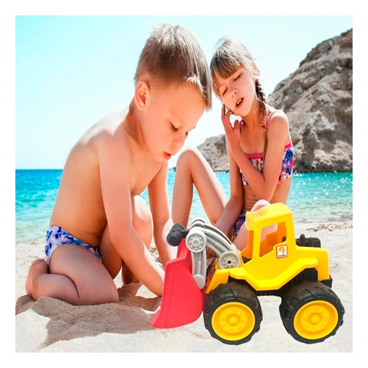 PACK6 PROPUESTA LUDICA CARRO CONSTRUCTOR EXCAVADORA PARA USO EN CASA YPAPEL REGALO - 2
