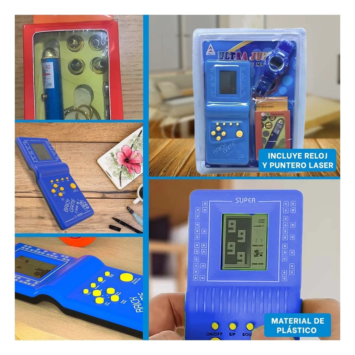 PACK4 APARATO LUMINOSO CON RELOJ PARA DECORACION HOGAR MODERNO BLANCO YREGALO STICKER - 2