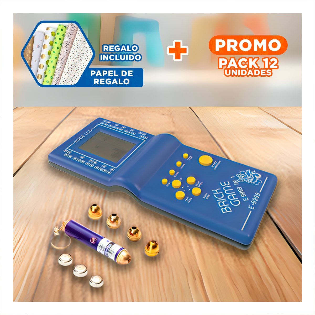 PACK12 PROYECTOR DECORATIVO CON RELOJ PARA HOGAR MODERNO DE ALTA CALIDAD YPAPEL REGALO - 1
