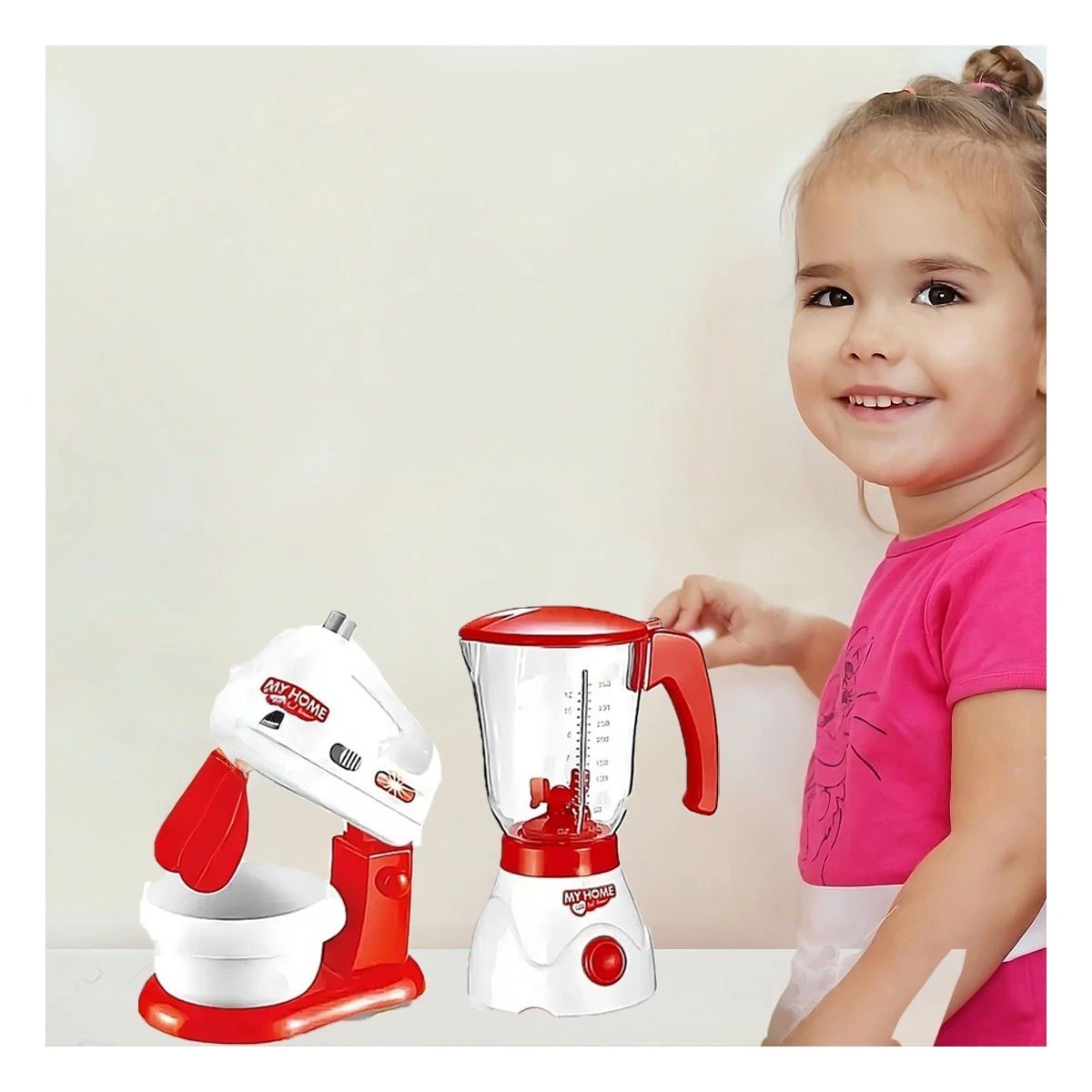 PACK2 ACTIVIDAD LICUADORA Y BATIDORA DE COCINA PARA JUEGO CREATIVO EN CASA YREGALO STICKER - 5