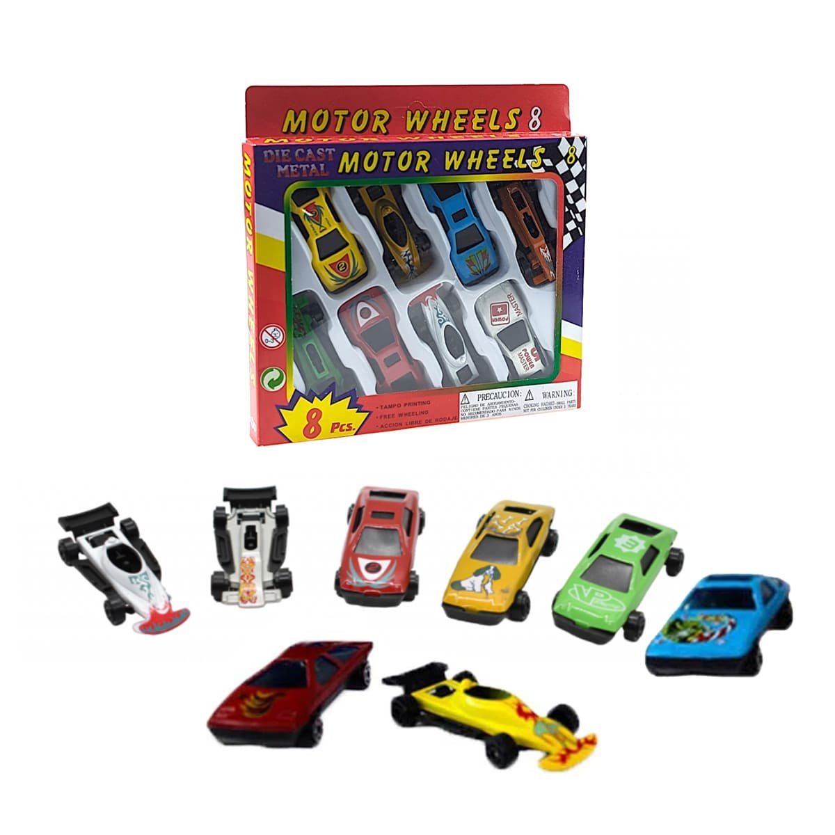 PACK6 FORMATO CLASICO DE CARRITOS METAL PARA COLECCION Y USO DIARIO HOGAR YREGALO STICKER - 2