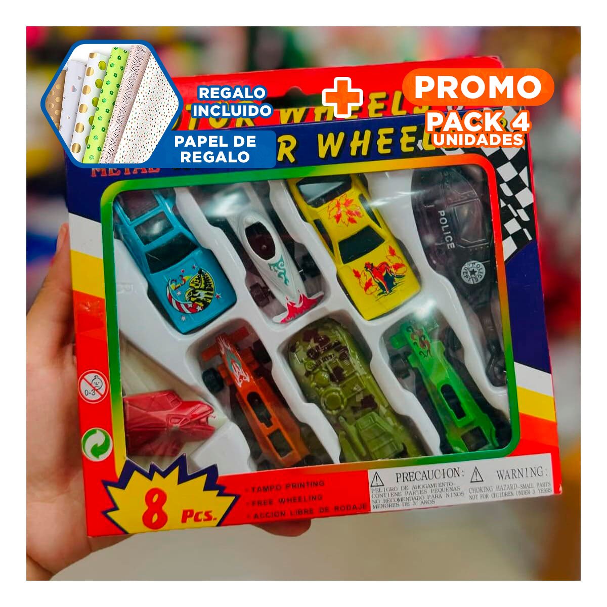 PACK4 PROPUESTA CLASICA DE CARRITOS METAL PARA COLECCION Y USO EN HOGAR YPAPEL REGALO - 1