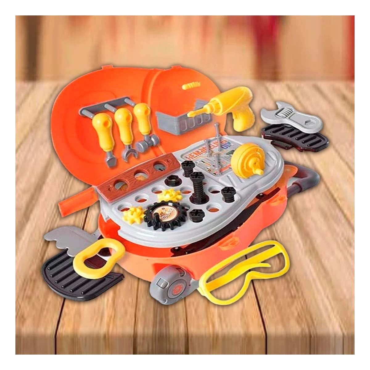 COFRE PLASTICO DE HERRAMIENTAS DE JUGUETE EDUCATIVO PARA JUEGO CREATIVO EN CASA YLIGAS REGALO - 2