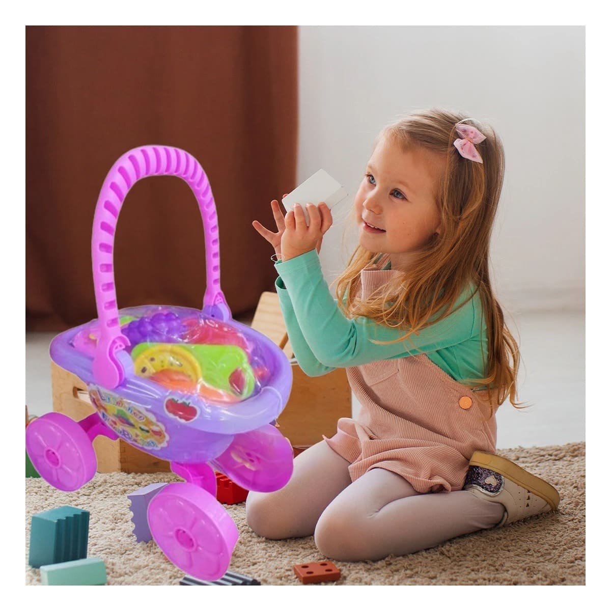 PACK4 MODULO MOVIL CANASTA DE VERDURAS PARA COCINA Y HOGAR CON RUEDAS UTIL - 5