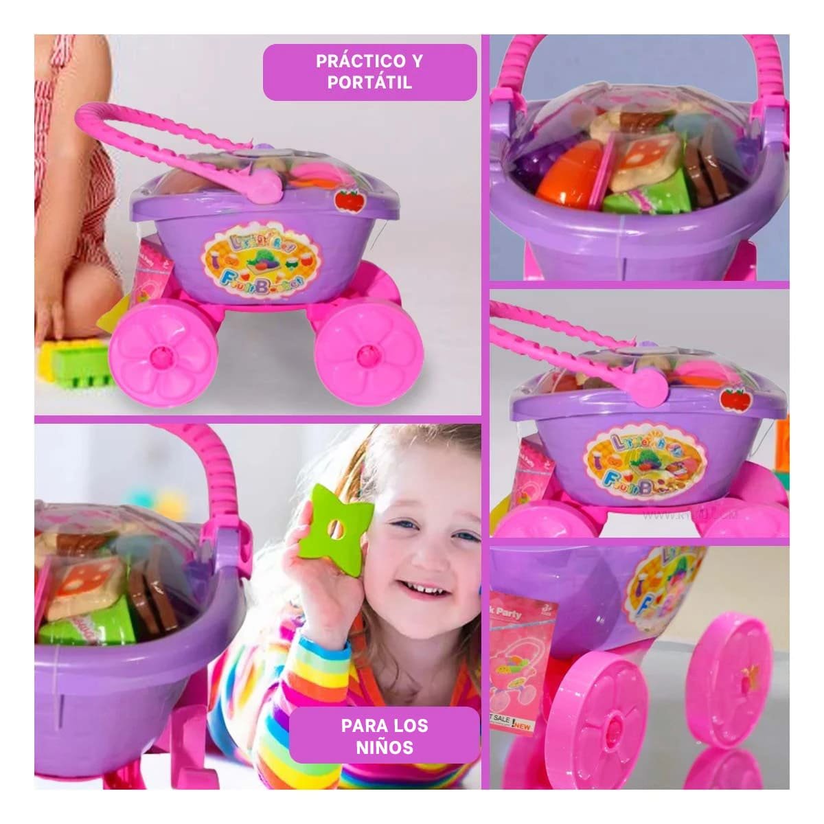 GUARDADOR CANASTA DE VERDURAS PARA COCINA Y HOGAR CON RUEDAS RESISTENTE Y UTIL YLIGAS REGALO - 5