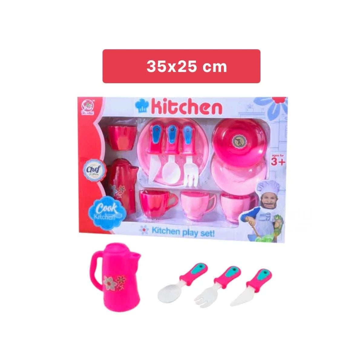 PACK6 SOLUCION DE COCINA CON PLATOS Y TAZAS ROSADO PARA HOGAR Y SERVICIO DIARIO - 4