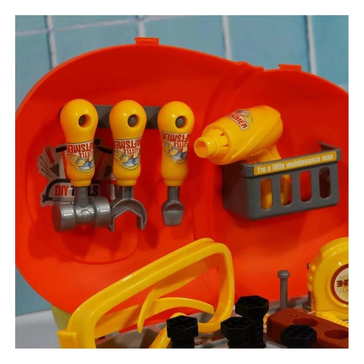 VALIJA PLASTICA DE HERRAMIENTAS DE JUGUETE EDUCATIVO PARA JUEGO CREATIVO EN CASA YPAPEL REGALO - 2