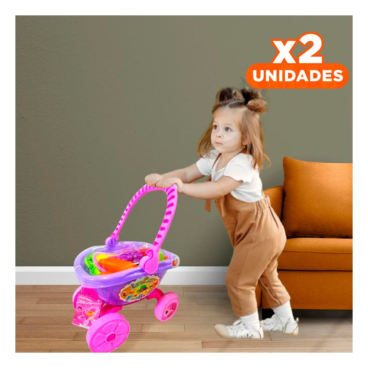 PACK2 PLATAFORMA CANASTA DE VERDURAS PARA COCINA CON RUEDAS AMPLIO Y FIRME YREGALO STICKER - 1