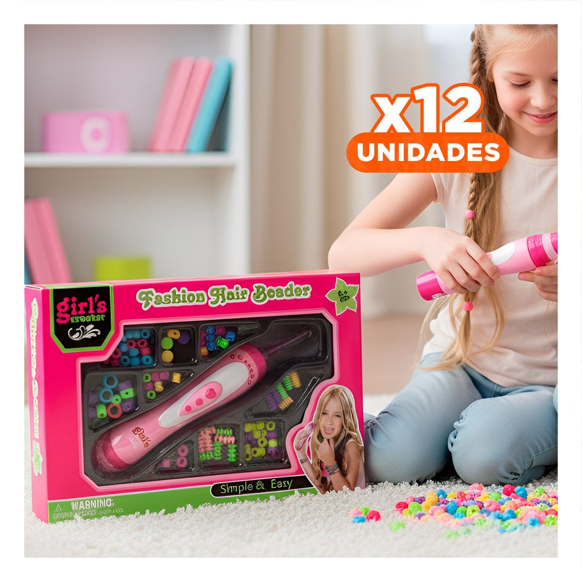PACK12 COLECCION CREATIVA DE DISENO CAPILAR PARA JUEGO IMAGINATIVO - 1