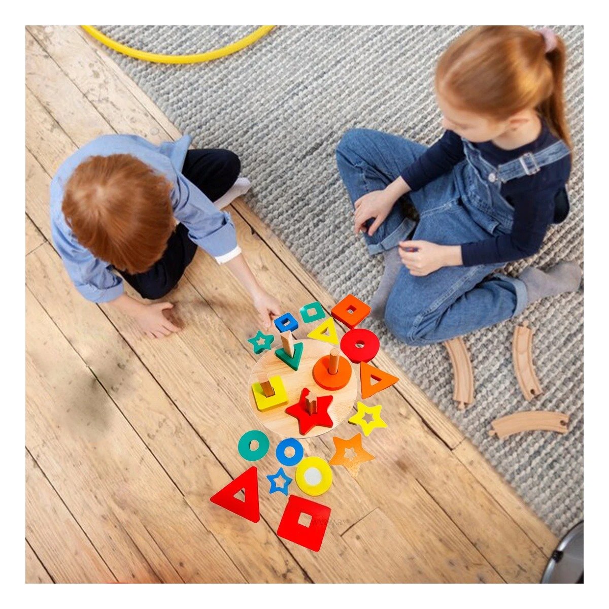 PACK2 PIEZAS EDUCATIVAS DE ENCAJE CIRCULAR CON FIGURAS ACTIVIDAD CREATIVA - 2