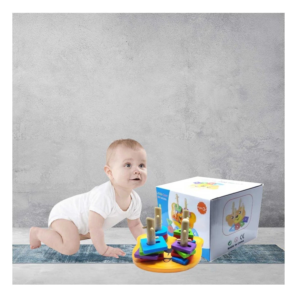 PACK12 ROMPECABEZAS DIDACTICO DE OSO ENCAJE JUEGO EDUCATIVO - 2