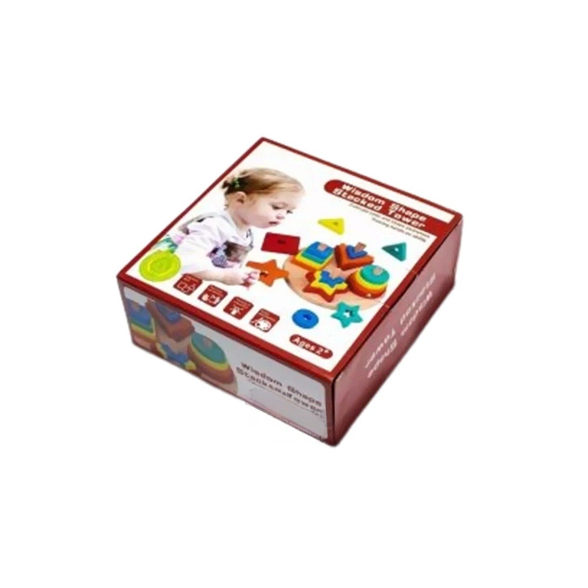 PACK2 ROMPECABEZAS DIDACTICO DE ENCAJE CIRCULAR CON FIGURAS JUEGO EDUCATIVO YREGALO STICKER - 2