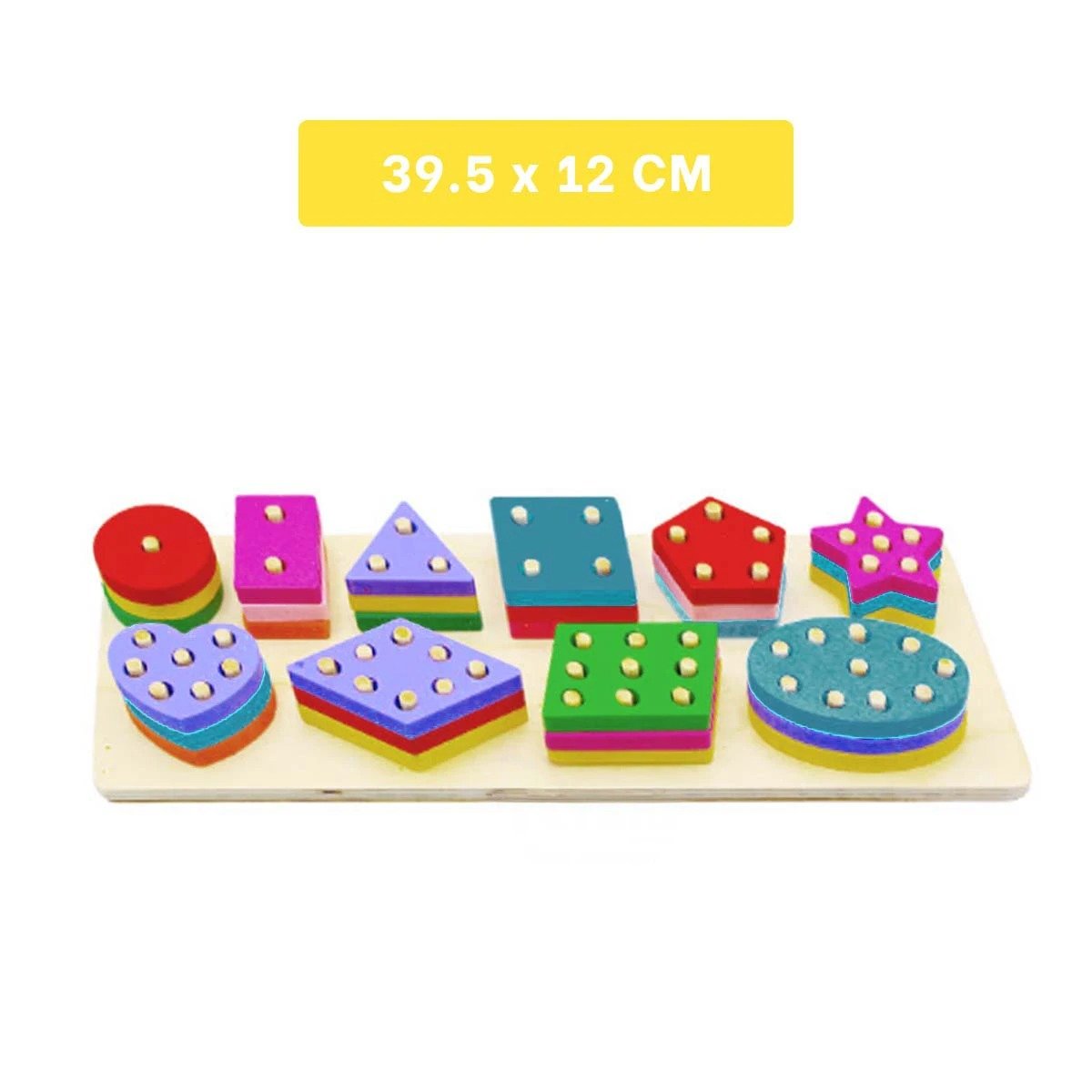 PACK4 ROMPECABEZAS DE ENCAJE GEOMETRICO Y CAJA CHICA EDUCATIVO YPAPEL REGALO - 4