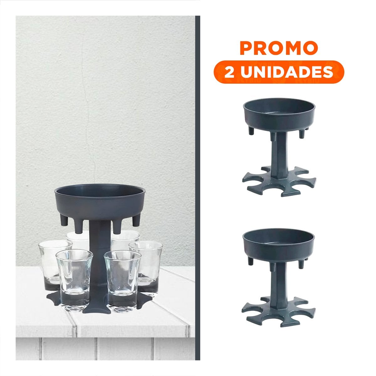 PACK2 ORGANIZADOR DE PRESENTACION DE COPAS SHOT PARA CASA - 1