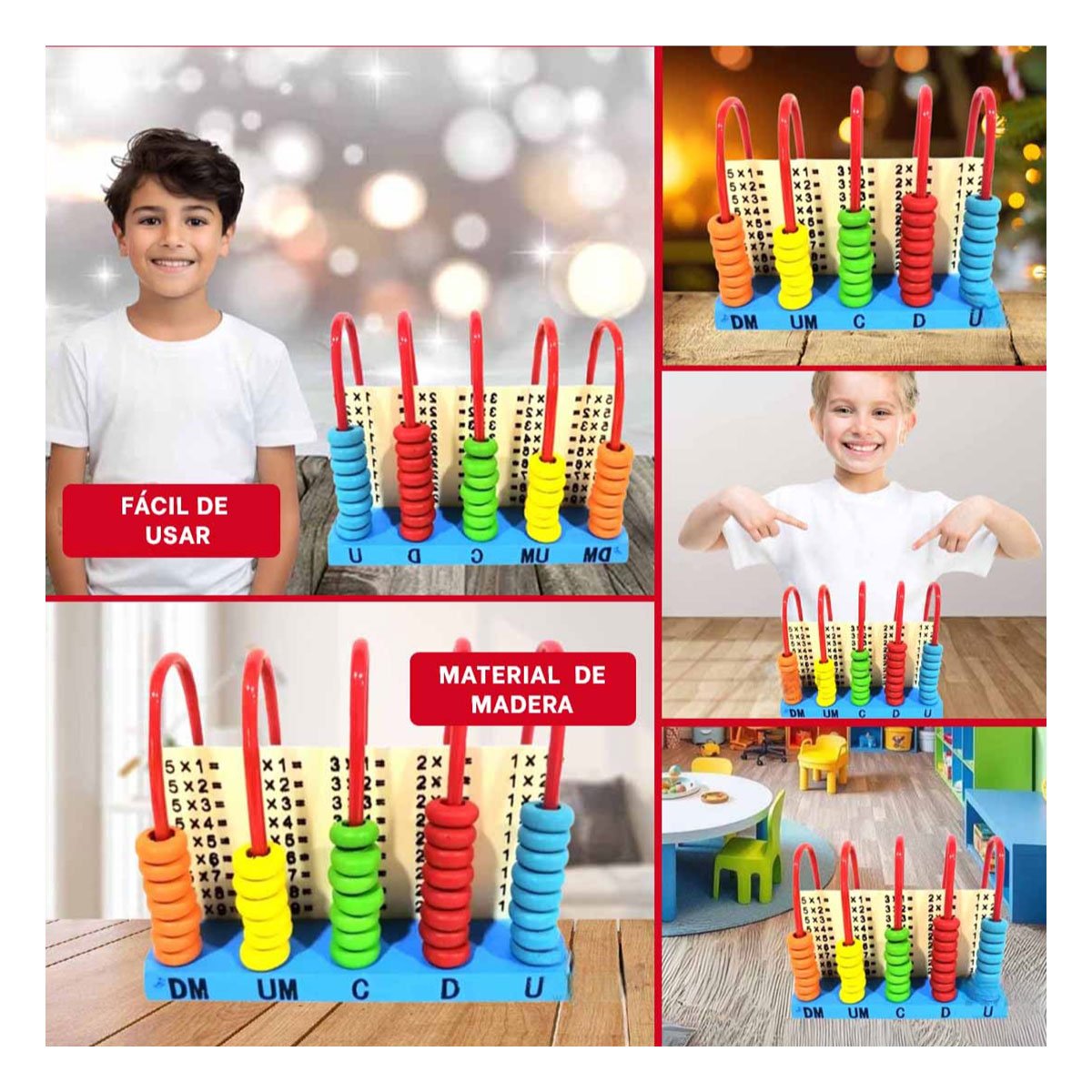PACK12 JUGUETE CREATIVO VERTICAL DE MADERA DIVERTIDO YPAPEL REGALO - 2