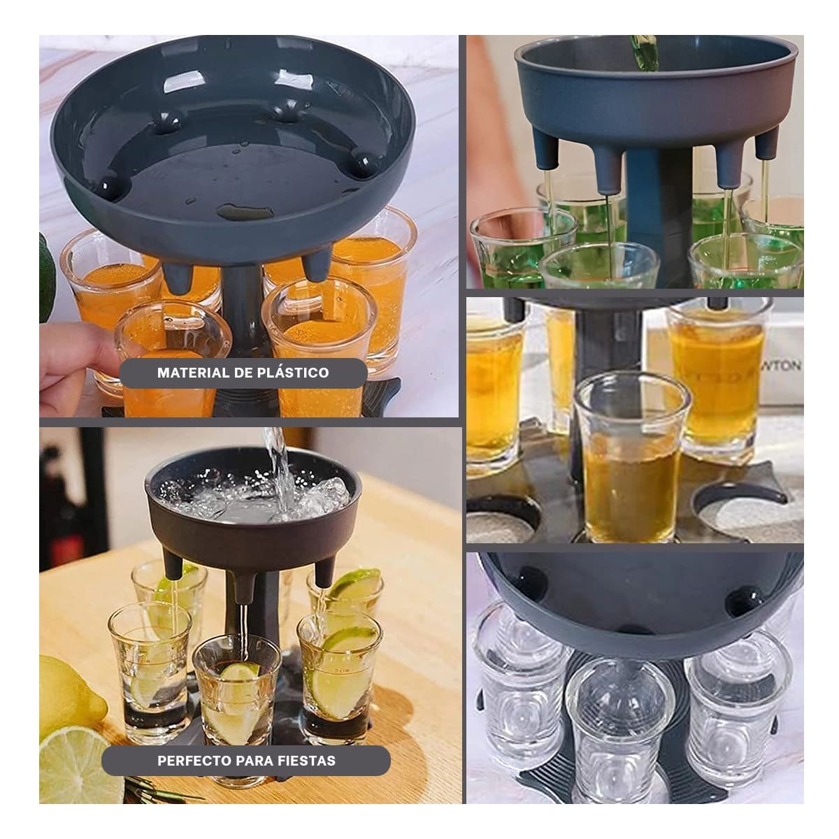 PACK12 BASE DE COPAS SHOT PARA USO SOCIAL Y REUNIONES YPAPEL REGALO - 2