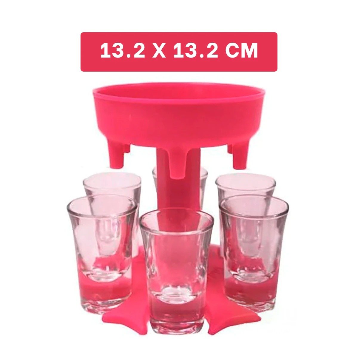 PACK12 ESTRUCTURA DE COPAS SHOT ROSADAS PARA USO SOCIAL EN CASA YREGALO STICKER - 4