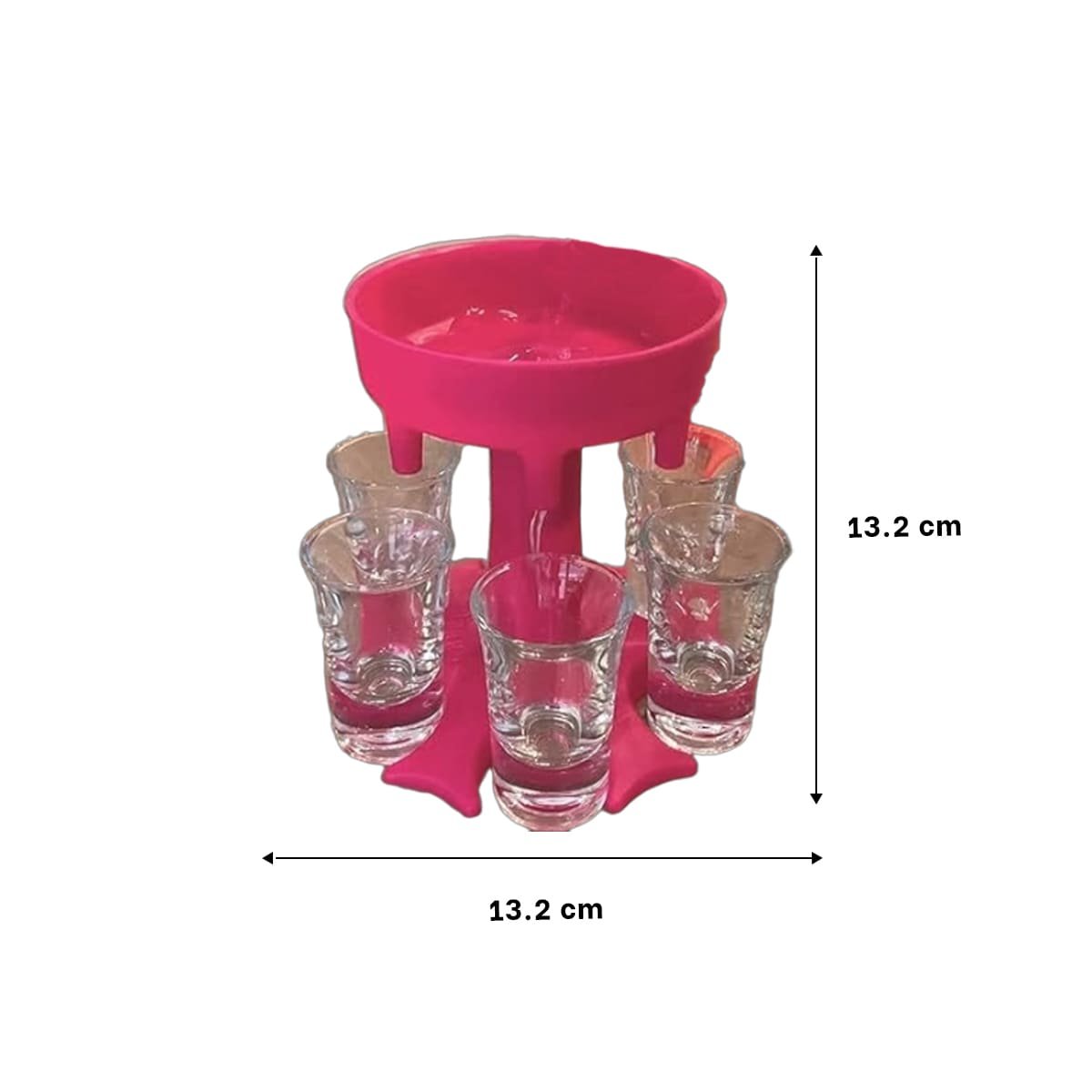 PACK4 MODULO DE SERVICIO DE COPAS SHOT ROSADAS PARA ACTIVIDADES EN CASA YPAPEL REGALO - 4